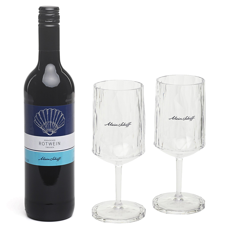 Mein Schiff Rotwein -Set mit 2 Gläsern