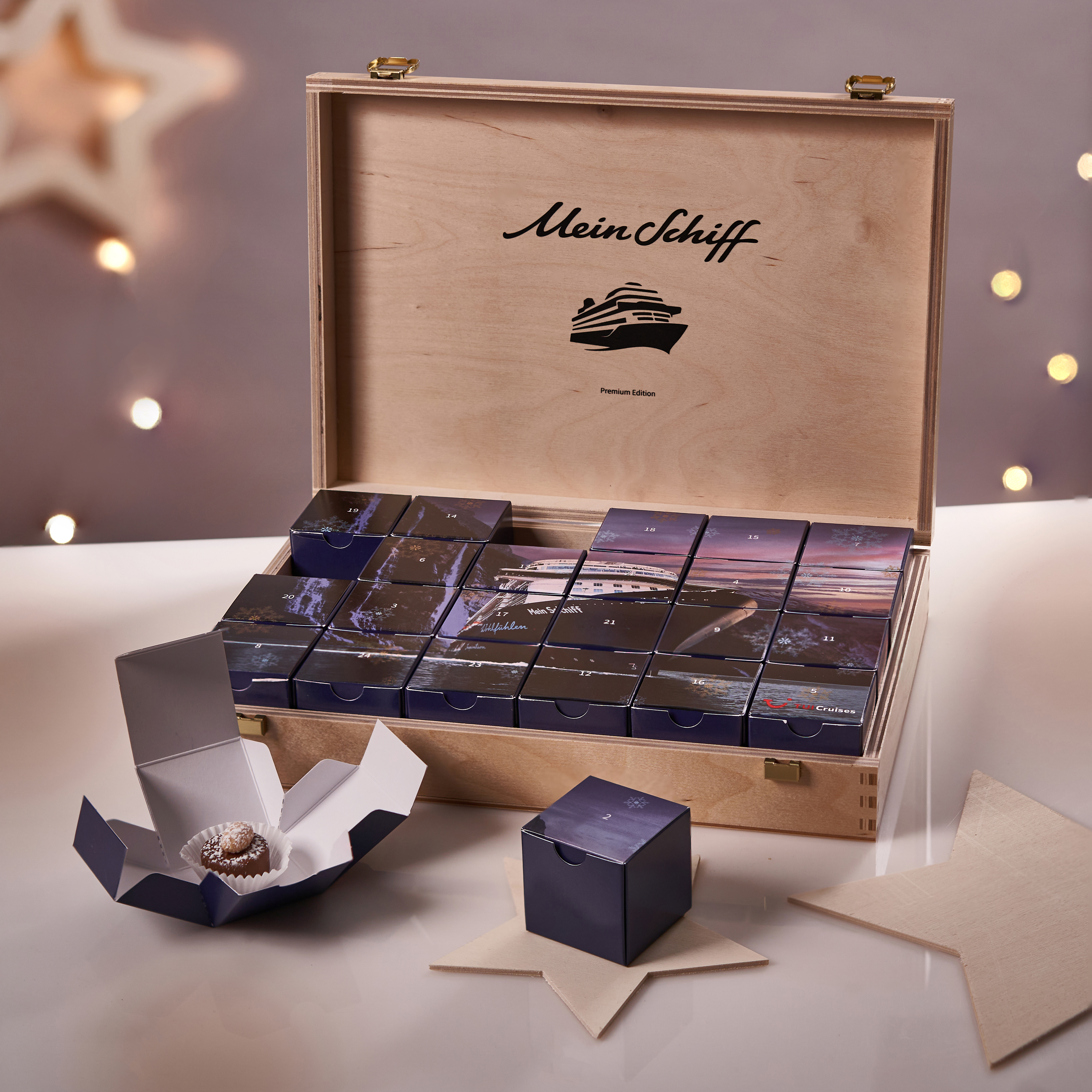 Mein Schiff Premium Adventskalender - Mit Genuss und Gewinnchance (limitierte Auflage von 300 Stück)