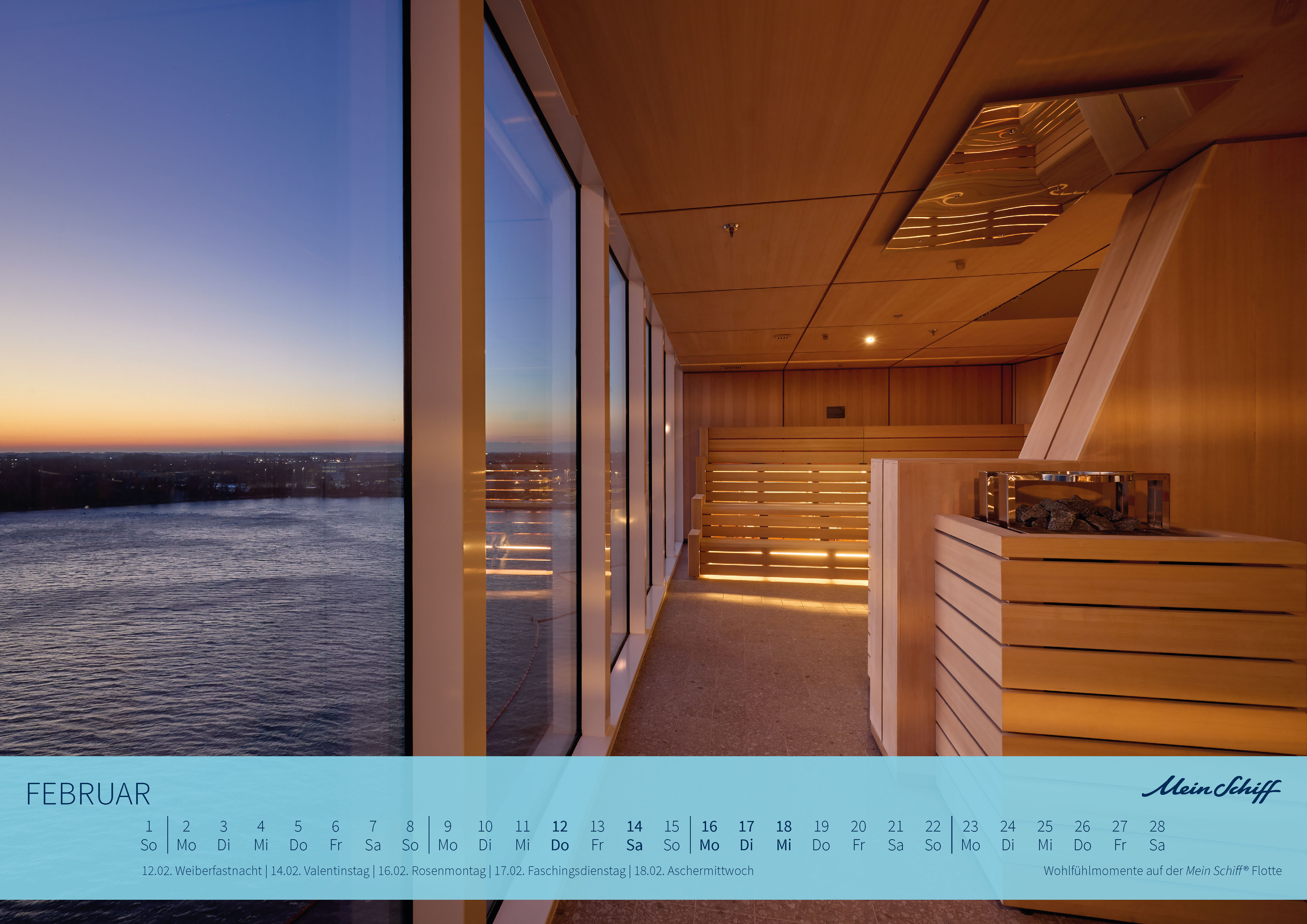 Mein Schiff  Wandkalender A3 2026 