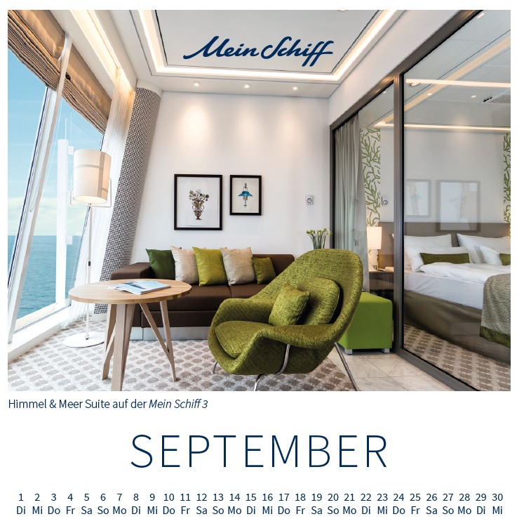 Mein Schiff  Tischkalender mit Holzsockel 2026