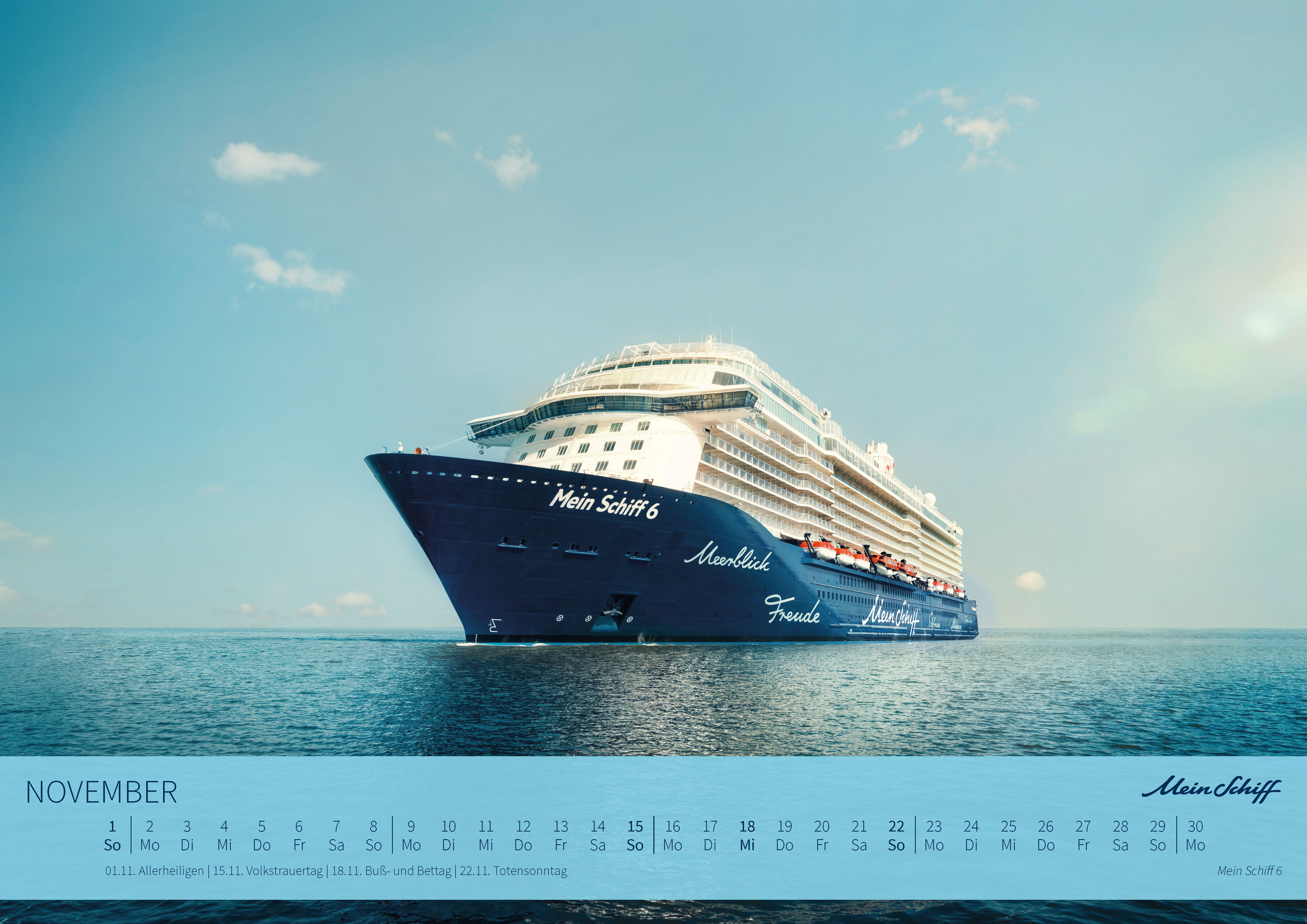 Mein Schiff  Wandkalender A3 2026 