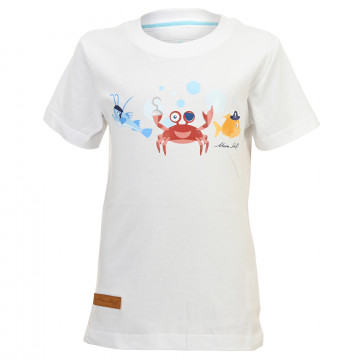 Kids T-Shirt Meerestiere weiß 
