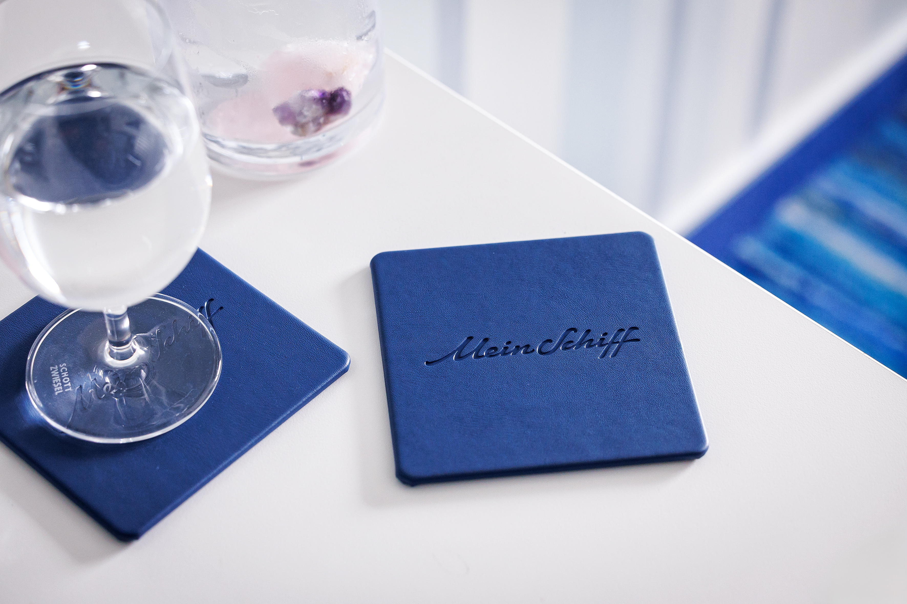 Mein Schiff Glasuntersetzer – 4er Set, quadratisch