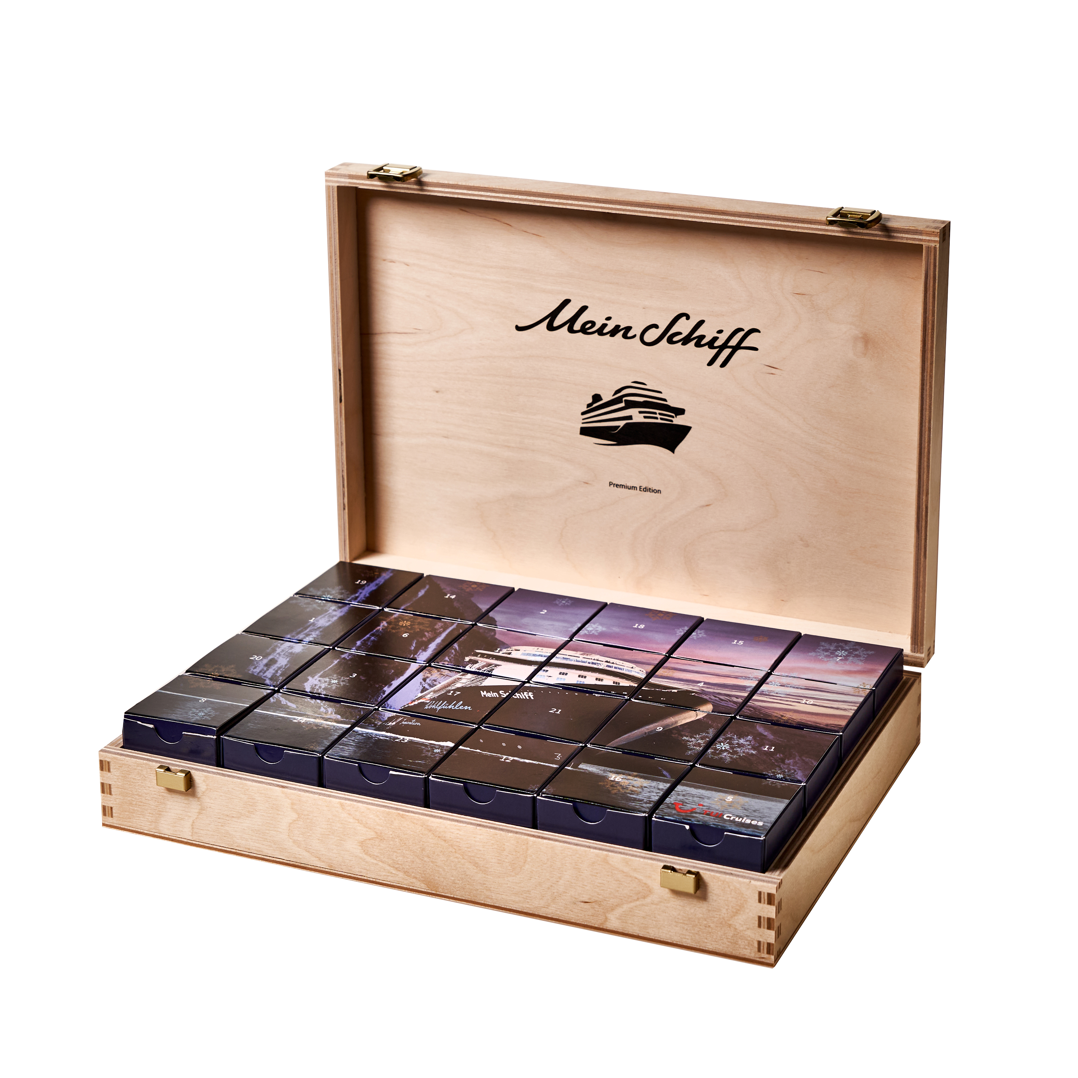 Mein Schiff Premium Adventskalender - Mit Genuss und Gewinnchance (limitierte Auflage von 300 Stück)